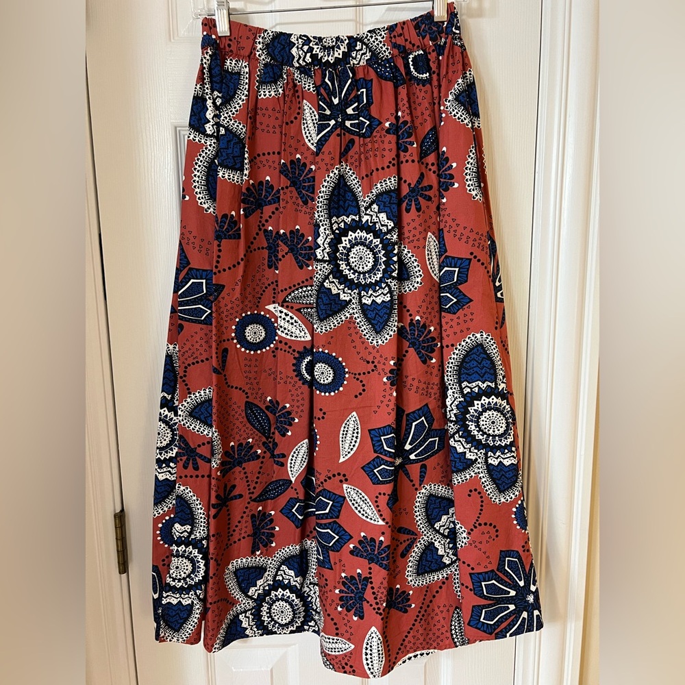 Sundry Midi Floral Skirt